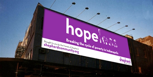 Frontlit billboard