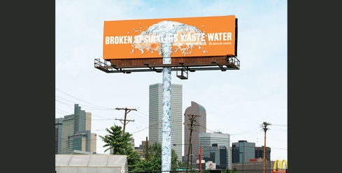 Frontlit billboard