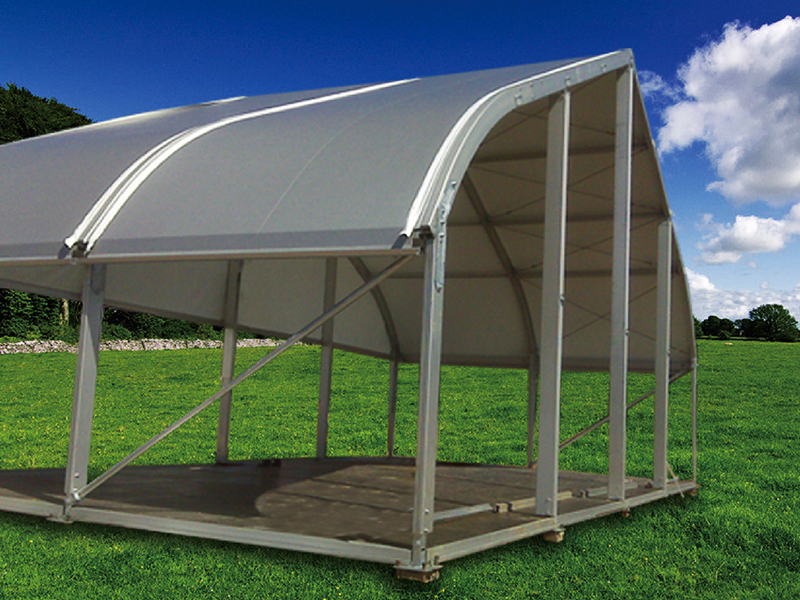 Metallic Silver Coated Tent Fabric