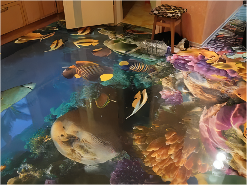 Floor Sticker Polyester Graphic Film